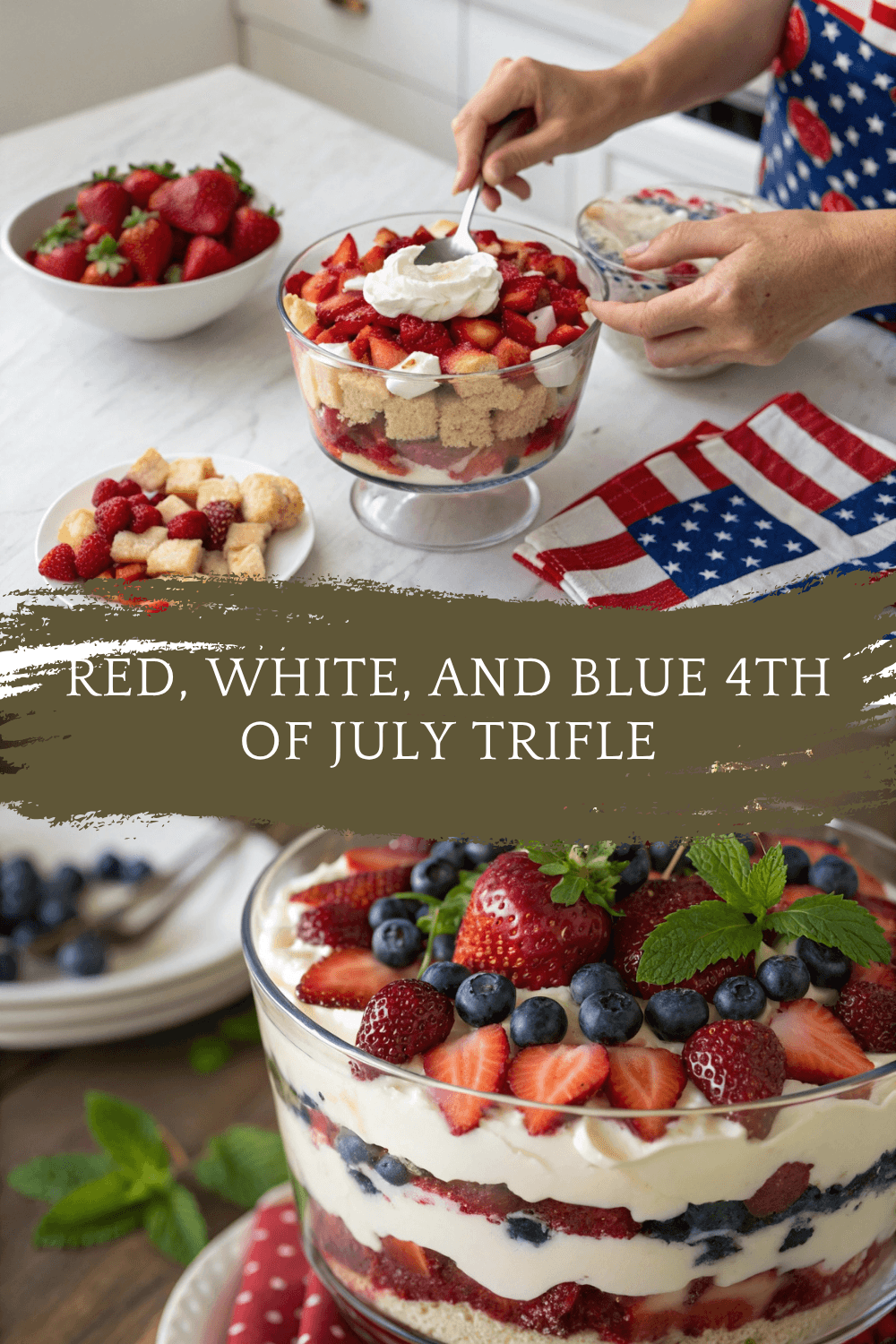Red, White, and Blue 4th of July Trifle – A Stunning Crowd-Pleasing Dessert