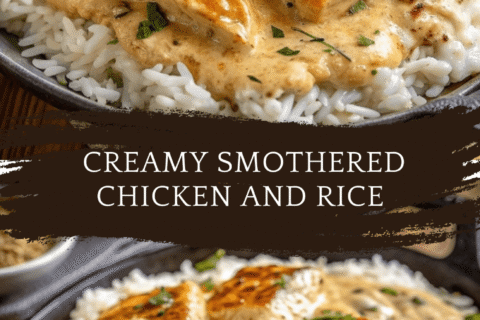 Creamy Smothered Chicken and Rice – One-Pan Comfort at Its Best