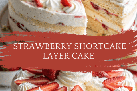 Strawberry Shortcake Layer Cake (Sponge Cake) – A Fresh & Fluffy Classic