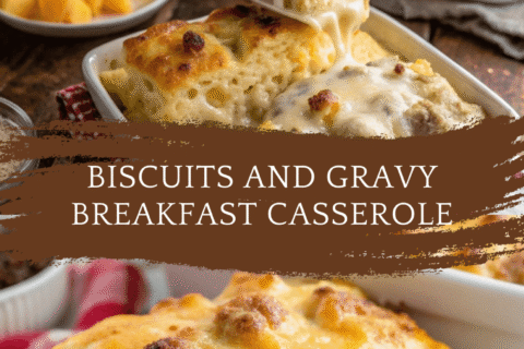 Biscuits and Gravy Breakfast Casserole – Easy & Hearty Brunch