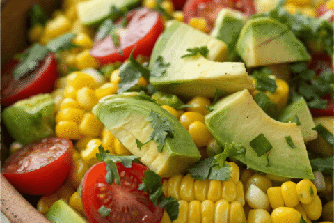 Summer Corn Salad with Avocado – A Bright & Zesty Summer Favorite