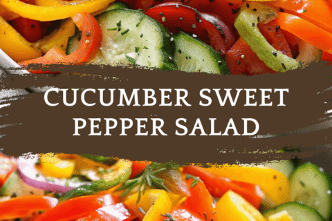 Cucumber Sweet Pepper Salad – Crisp, Colorful & Incredibly Refreshing!