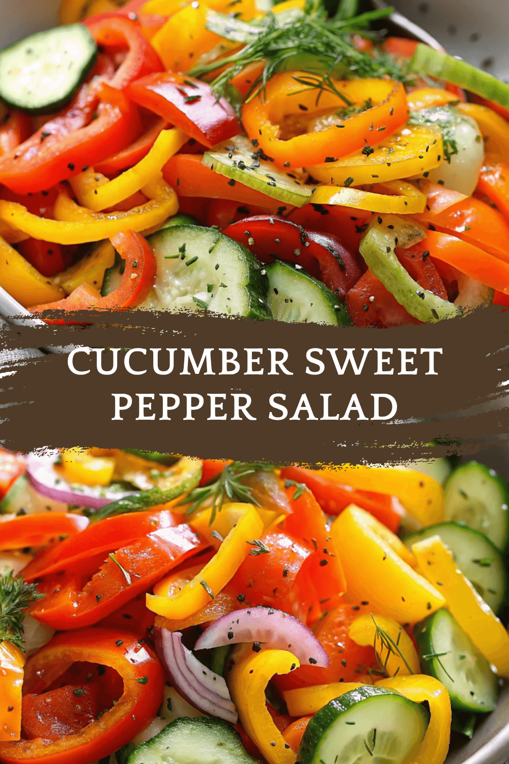 Cucumber Sweet Pepper Salad – Crisp, Colorful & Incredibly Refreshing!