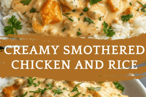 Creamy Smothered Chicken and Rice – A Cozy, Flavor-Packed One-Pan Dinner Idea