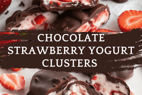Chocolate Strawberry Yogurt Clusters – Healthy, Frozen, Chocolate-Covered Snack Bites