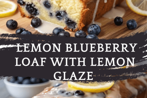 Lemon Blueberry Loaf with Lemon Glaze – Bright, Buttery & Bursting with Flavor