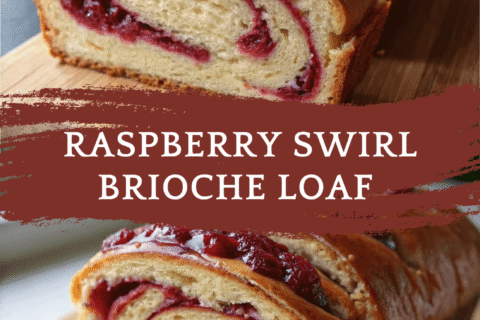 Raspberry Swirl Brioche Loaf Recipe – Buttery, Fluffy, & Swirled with Sweet Raspberry for Breakfast or Dessert