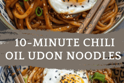 10-Minute Chili Oil Udon Noodles – Spicy, Slurpy, and Satisfying