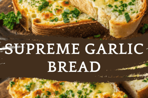 Supreme Garlic Bread with a Perfect Crunch and Rich Garlic Flavor