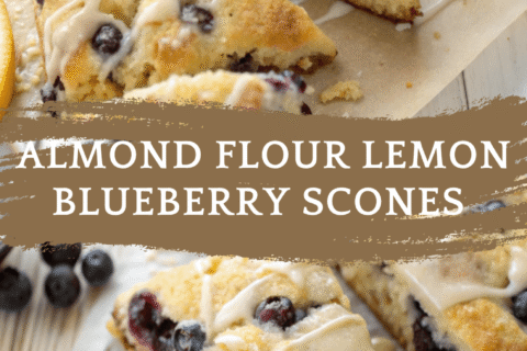 Almond Flour Lemon Blueberry Scones – Gluten-Free, Moist, and Bursting with Flavor!