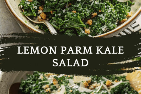 Lemon Parm Kale Salad – Bright, Savory & Totally Addictive
