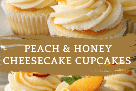 Peach & Honey Cheesecake Cupcakes – Creamy, Fruity, and Naturally Sweet Mini Desserts