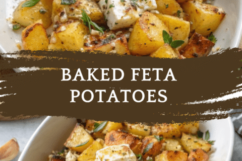 Baked Feta Potatoes – Creamy, Herby, and Roasted to Golden Perfection