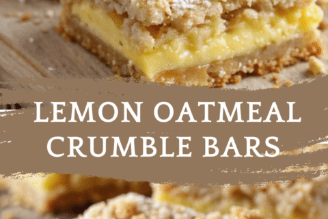 Lemon Oatmeal Crumble Bars – Zesty, Sweet, and Perfectly Chewy