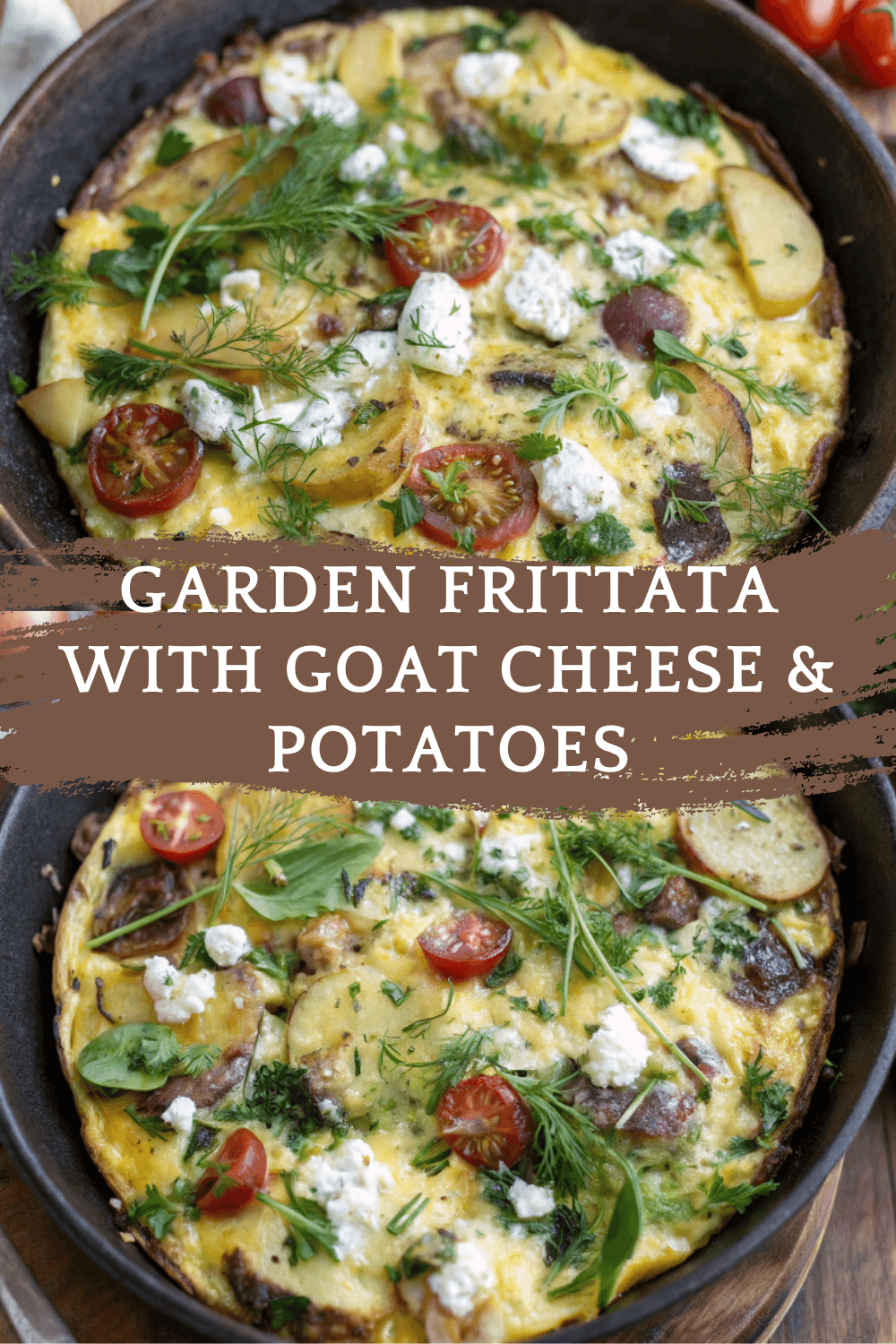 Garden Frittata with Goat Cheese & Potatoes – Fresh, Creamy & Perfect for Any Meal