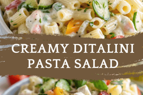 Creamy Ditalini Pasta Salad – The Perfect Make-Ahead Side for BBQs, Picnics & Potlucks