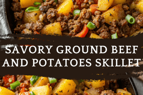 Savory Ground Beef and Potatoes Skillet – Hearty, Rustic, and One-Pan Perfect!