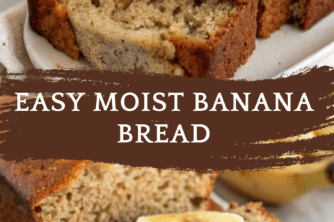 Easy Moist Banana Bread – Soft, Sweet, and Perfect Every Time