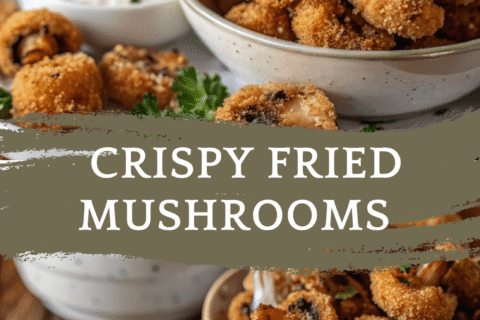 Crispy Fried Mushrooms with Cool Ranch Dip: The Perfect Crunchy Snack or Appetizer