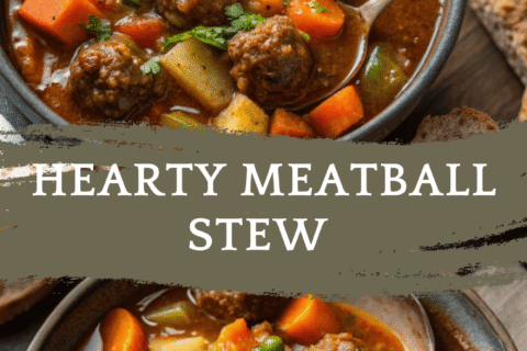 Hearty Meatball Stew – A Comforting One-Pot Classic with Rich Flavor