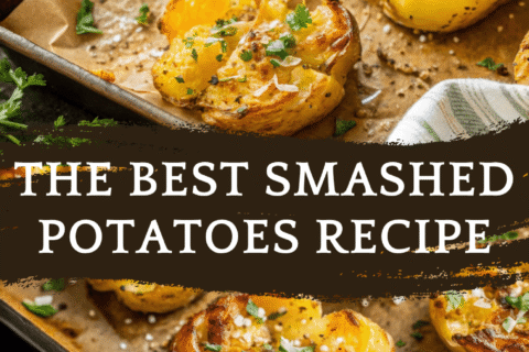 The Best Smashed Potatoes Recipe – Crispy, Buttery, & Cheesy!