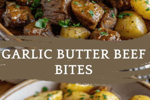 High Protein Slow Cooker Garlic Butter Beef Bites – Easy Dinner Recipe!