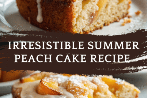 Irresistible Summer Peach Cake Recipe – Buttery, Juicy, and Packed with Fresh Fruit Flavor