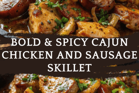 Bold & Spicy Cajun Chicken and Sausage Skillet – Southern Comfort in One Pan!