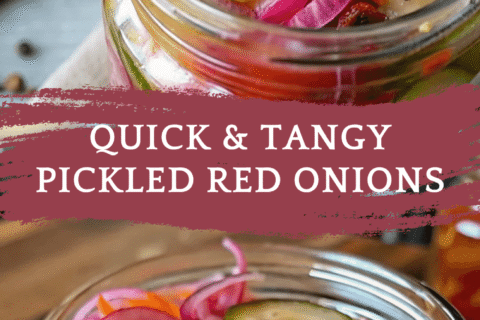 Quick & Tangy Pickled Red Onions – Bright, Zesty & Ready in Minutes