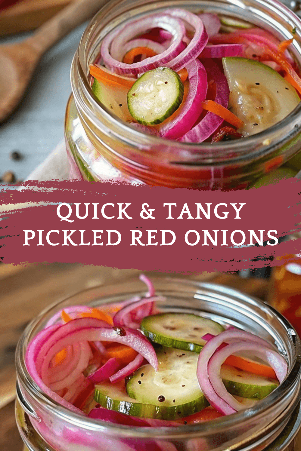 Quick & Tangy Pickled Red Onions – Bright, Zesty & Ready in Minutes