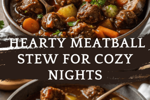 Hearty Meatball Stew for Cozy Nights – Classic Comfort in Every Spoonful