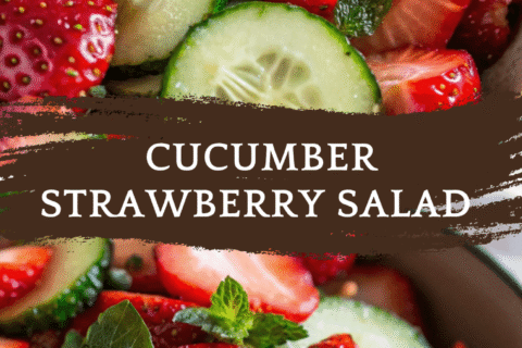 Cucumber Strawberry Salad – Crisp, Juicy & Light with a Sweet-Tart Vinaigrette