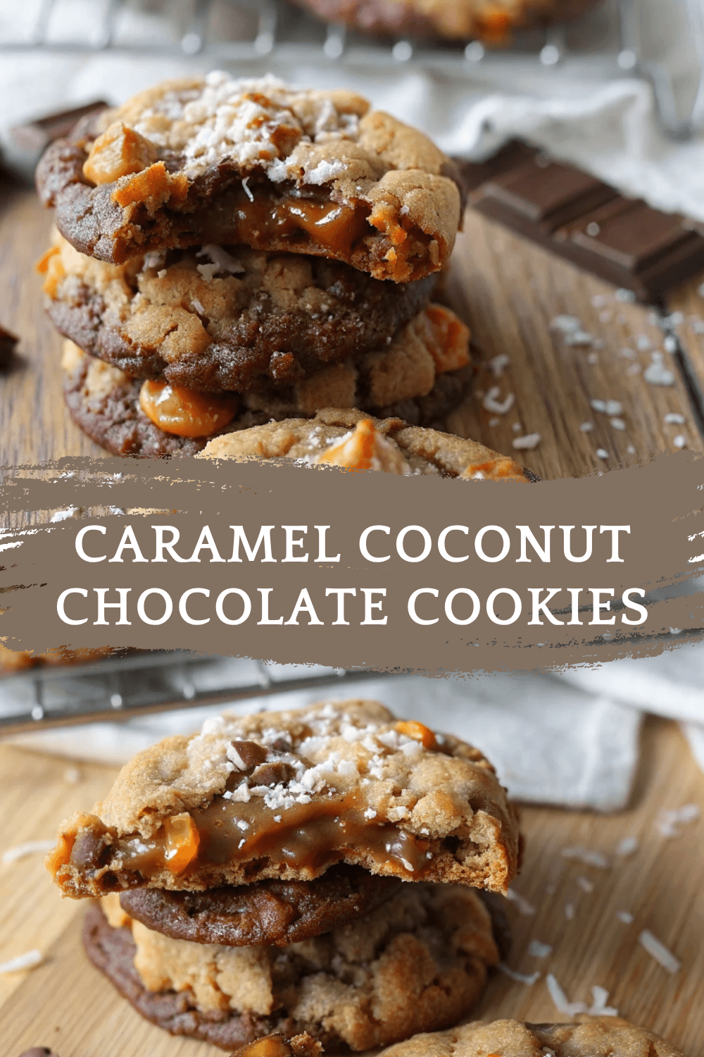 Caramel Coconut Chocolate Cookies – Chewy, Tropical & Utterly Genius