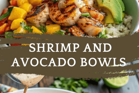 Shrimp and Avocado Bowls with Mango Salsa & Lime-Chili Sauce