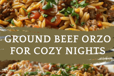 Savory Ground Beef Orzo Recipe for Cozy Nights