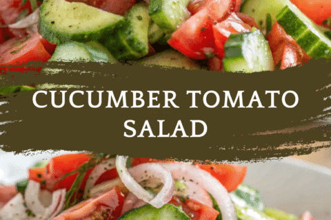 Cucumber Tomato Salad with Quick & Easy Dill Vinaigrette – Fresh, Crisp, and Ready in 10 Minutes!