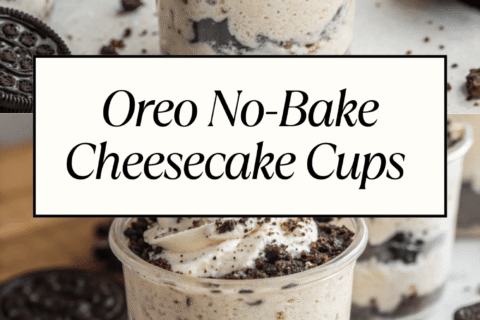 Oreo No-Bake Cheesecake Cups – Quick, Creamy & Irresistible Dessert Bites