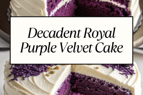 Decadent Royal Purple Velvet Cake – A Dessert to Impress