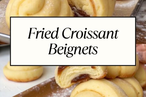 Fried Croissant Beignets | Crispy, Fluffy & Filled with Chocolate Bliss