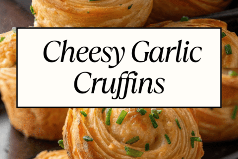 Cheesy Garlic Cruffins | Flaky, Buttery & Irresistibly Savory Rolls