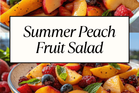 Summer Peach Fruit Salad – Light, Juicy & Perfect for Hot Days
