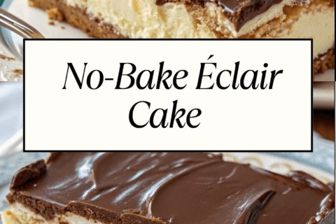 No-Bake Éclair Cake – A Creamy, Crowd-Pleasing Dessert Without the Oven