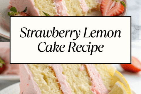 Strawberry Lemon Cake Recipe | Summer Cake Idea | Fruit Cake