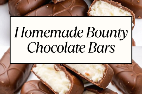 Homemade Bounty Chocolate Bars | Easy Chocolate Coconut Bars
