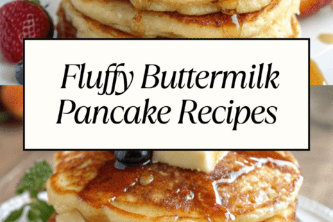 Fluffy Buttermilk Pancake Recipes with Sweet Maple Syrup – Soft, Tender & Classic Breakfast Bliss