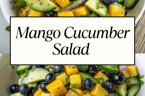 Mango Cucumber Salad with Blueberries and Avocado – A Sweet & Savory Summer Refresh