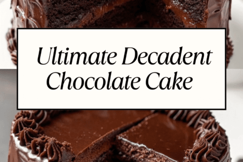 Ultimate Decadent Chocolate Cake Recipe for True Chocolate Lovers | Rich, Moist & Irresistible