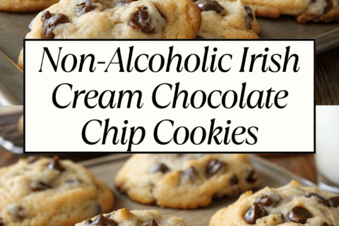 Non-Alcoholic Irish Cream Chocolate Chip Cookies – Rich, Chewy & Baileys-Inspired