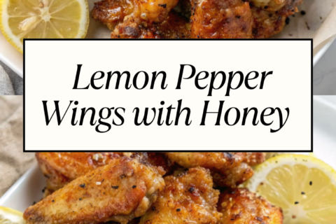 Lemon Pepper Wings with Honey | Crispy, Zesty & Irresistibly Sticky