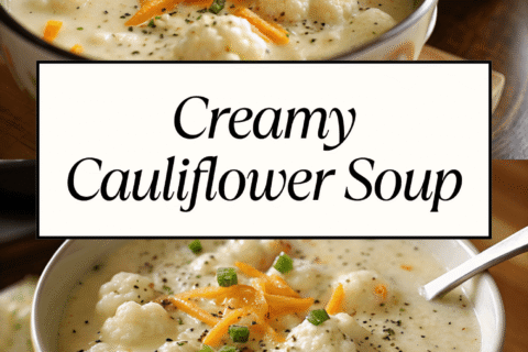 Creamy Cauliflower Soup – Hearty, Velvety & Perfect for Cozy Comfort
